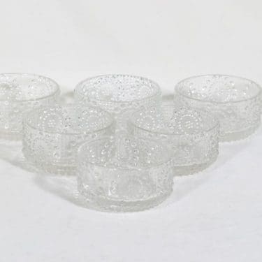 Riihimäen lasi Grapponia annosmaljat, 18 cl, 6 kpl, suunnittelija Nanny Still, 18 cl