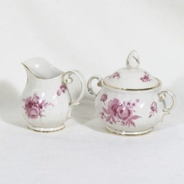 Arabia Regina sokerikko ja kermakko, suunnittelija Svea Granlund, siirtokuva