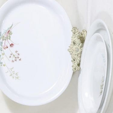 Arabia Pellervo vadit, 3 kpl, suunnittelija Raija Uosikkinen, soikea, siirtokuva