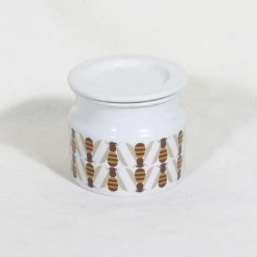 Arabia Pomona purnukka, hunaja, suunnittelija Raija Uosikkinen, hunaja, serikuva, retro