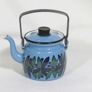 Finel Lehvä kahvipannu, sininen, suunnittelija , pieni, serikuva