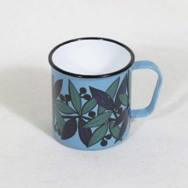 Finel Lehvä muki, sininen, suunnittelija , serikuva