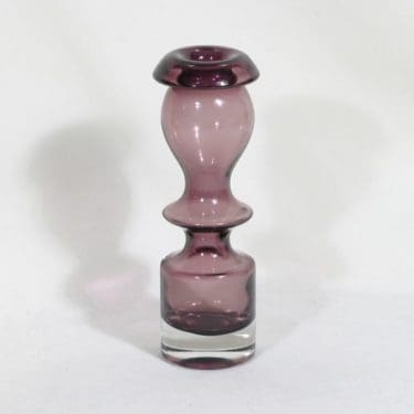 Riihimäen lasi Pompadour maljakko, lila, suunnittelija Nanny Still,