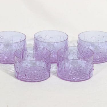 Nuutajärvi Flora jälkiruokamaljat, 20 cl, 5 kpl, suunnittelija Oiva Toikka, 20 cl