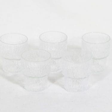 Iittala Paadar snapsilasit, 8 cl, 5 kpl, suunnittelija Tapio Wirkkala, 8 cl