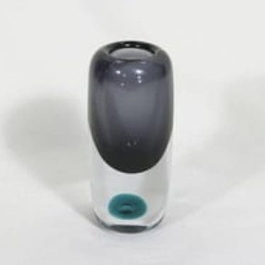 Nuutajärvi Kupla maljakko, signeerattu, suunnittelija Saara Hopea, signeerattu, pieni