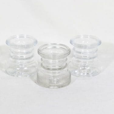 Riihimäen lasi Carmen kääntömaljakot, kirkas, 3 kpl, suunnittelija Tamara Aladin, pieni