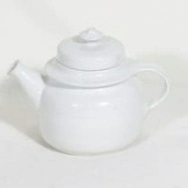 Arabia GD teepannu, valkoinen, suunnittelija , pieni, koristelematon