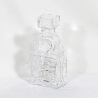 Riihimäen lasi Piironki maljakko, kirkas, suunnittelija Helena Tynell,