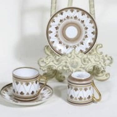 Arabia OC mokkakupit, käsinmaalattu, 2 kpl, suunnittelija , käsinmaalattu, tuntematon koriste