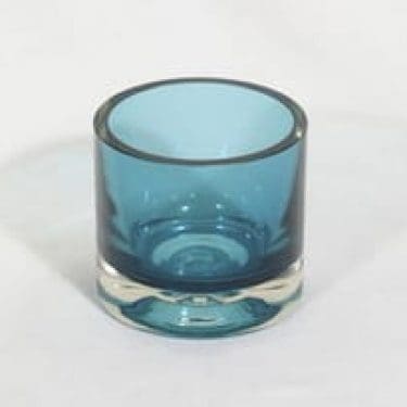 Riihimäen lasi Siniparta maljakko, signeerattu, suunnittelija Nanny Still, signeerattu, pieni