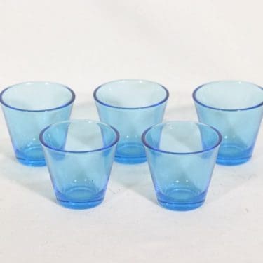 Nuutajärvi Kartio lasit, 8 cl, 5 kpl, suunnittelija Kaj Franck, 8 cl