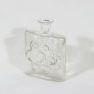 Riihimäen lasi Paukkurauta maljakko, kirkas, suunnittelija Erkkitapio Siiroinen,