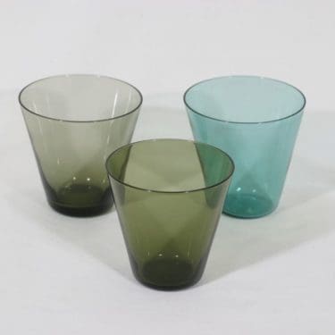 Nuutajärvi Kartio lasit, 20 cl, 3 kpl, suunnittelija Kaj Franck, 20 cl