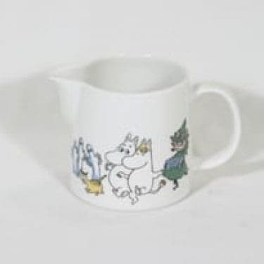 Arabia Muumi kaadin, Iloinen perhe, suunnittelija Tove Slotte, Iloinen perhe, 50 cl, serikuva