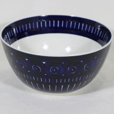 Arabia Valencia kulho, 2.5 l, suunnittelija Ulla Procope, 2.5 l, suuri, käsinmaalattu, signeerattu