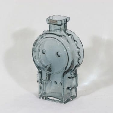 Riihimäen lasi Ahkeraliisa maljakko, siniharmaa, suunnittelija Helena Tynell,