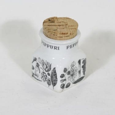 Arabia EK maustetölkki, pippuri, suunnittelija Esteri Tomula, pippuri, serikuva