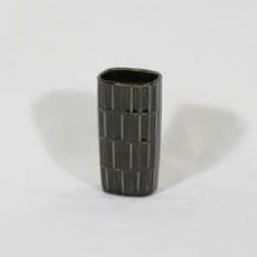 Arabia maljakko, ruskea, suunnittelija Göran Bäck, pieni