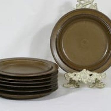 Arabia Ruska lautaset, matala, 7 kpl, suunnittelija Ulla Procope, matala