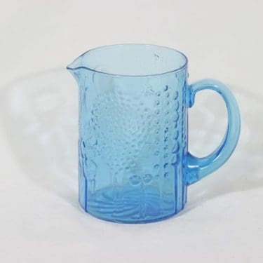 Nuutajärvi Flora kaadin, sininen/turkoosi, suunnittelija Oiva Toikka,