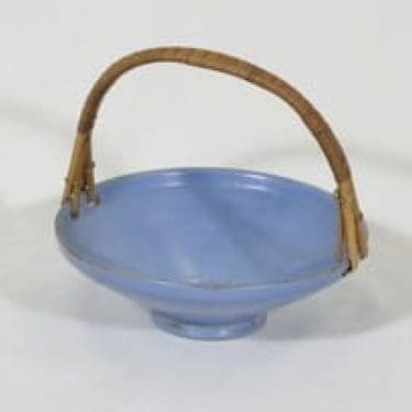 Grankullan saviteollisuus keramiikkakori, sininen, suunnittelija ,