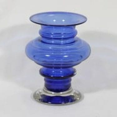 Riihimäen lasi Tornado maljakko, signeerattu, suunnittelija Tamara Aladin, signeerattu, suuri