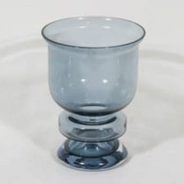 Riihimäen lasi Ella maljakko, siniharmaa, suunnittelija Nanny Still,