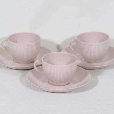 Arabia Sointu kahvikupit, rosa, 3 kpl, suunnittelija Kaj Franck,