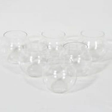 Iittala Aroma konjakkilasit, kirkas, 6 kpl, suunnittelija Timo Sarpaneva, pyöreä