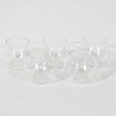 Iittala Aroma konjakkilasit, kirkas, 4 kpl, suunnittelija Timo Sarpaneva, pyöreä