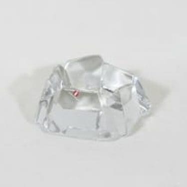 Iittala Kide kynttiläalusta, kirkas, suunnittelija Jorma Vennola,