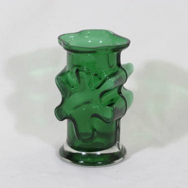 Riihimäen lasi Kasperi maljakko, signeerattu, suunnittelija Erkkitapio Siiroinen, signeerattu