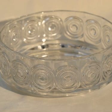 Riihimäen lasi Rengas kulho, suunnittelija Tamara Aladin,