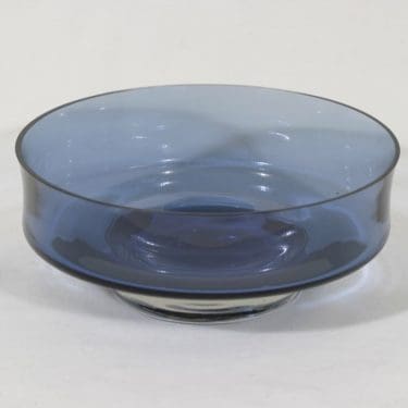 Iittala 3587 kulho, sininen, suunnittelija Tapio Wirkkala, suuri