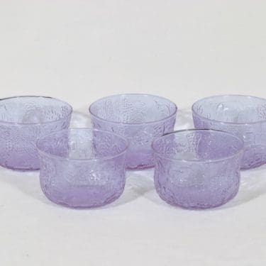 Nuutajärvi Fauna annosmaljat, 30 cl, suunnittelija Oiva Toikka, 30 cl