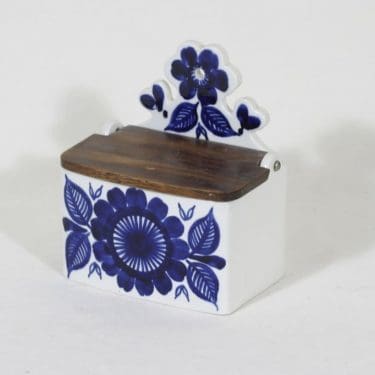 Arabia Köökki suola-astia, käsinmaalattu, suunnittelija Gunvor Olin-Grönqvist, käsinmaalattu, signeerattu