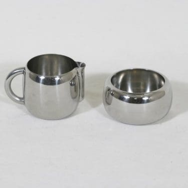 Opa TS-150 sokerikko ja kermakko, krominvärinen, suunnittelija Timo Sarpaneva,