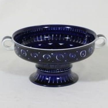 Arabia Valencia kulho, jalallinen, suunnittelija Ulla Procope, jalallinen, käsinmaalattu, signeerattu