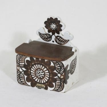 Arabia Köökki suola-astia, käsinmaalattu, suunnittelija Raija Uosikkinen, käsinmaalattu, signeerattu