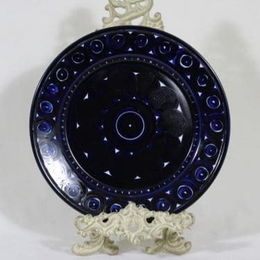 Arabia Valencia lautanen, matala, suunnittelija Ulla Procope, matala, käsinmaalattu, signeerattu