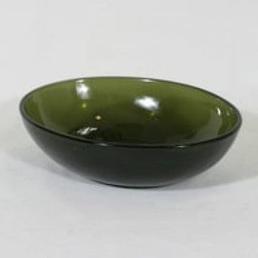 Nuutajärvi kulho, vihreä, suunnittelija Kaj Franck,