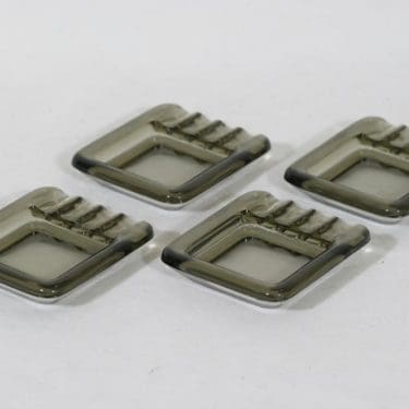 Nuutajärvi tuhka-astiat, harmaa, 4 kpl, suunnittelija Saara Hopea,