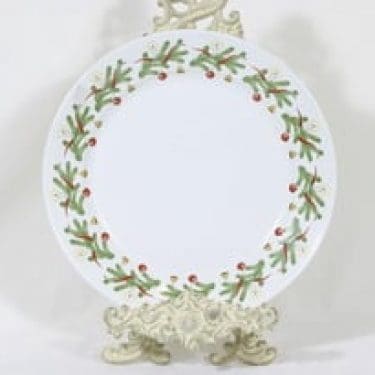 Arabia RS lautanen, jouluaihe, suunnittelija , jouluaihe, serikuva, matala