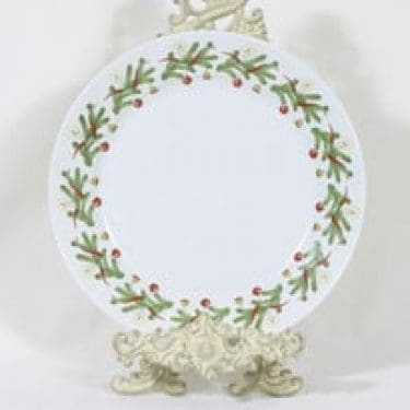 Arabia RS lautanen, jouluaihe, suunnittelija , jouluaihe, serikuva, matala