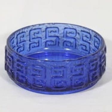 Riihimäen lasi Taalari kulho, koboltinsininen, suunnittelija Tamara Aladin,