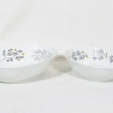 Arabia Hilkka kulhot, 2 kpl, suunnittelija Esteri Tomula, soikea, serikuva