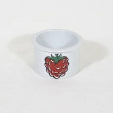 Arabia Tutti Frutti purnukka, vadelma, suunnittelija Ulla Procope, vadelma, serikuva