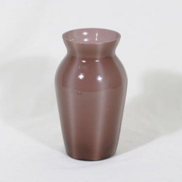 Kauklahden lasi maljakko, punaruskea, suunnittelija ,