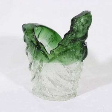 Kumela maljakko, Vihreä-kirkas, suunnittelija Sirkku Kumela-Lehtonen,